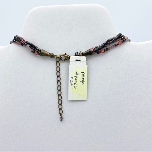 Premier Designs Allegro Seed Bead Multi Strand Boho Chic Necklace - Picture 2 of 10
